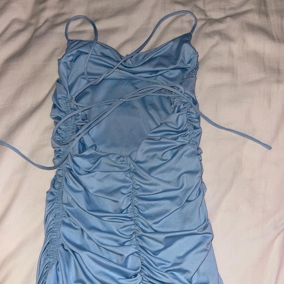 Oh Polly Light Blue Minidress - Picture 2 of 3